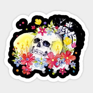 Pretty Skull Sticker